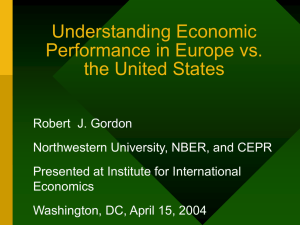 Understanding Economic Performance in