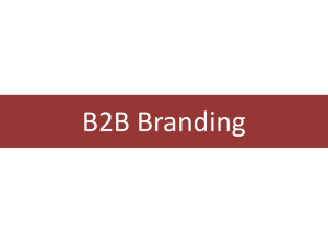 B2B Branding - Management and Marketing