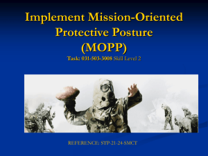 TASK: Implement Mission-Oriented Protective Posture
