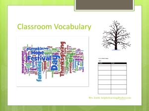 ClassroomVocabulary
