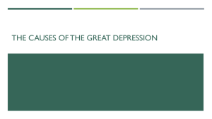 The causes of the great depression