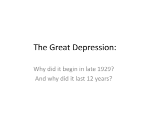The Great Depression - The Market Monetarist