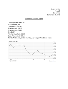 nike investment research project