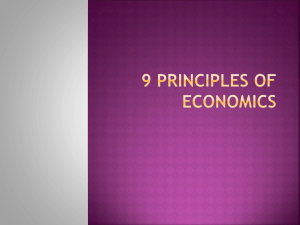 9 Principles of economics