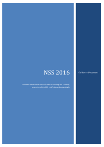 NSS 2016 - University of Glasgow