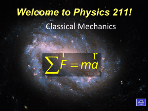 Welcome to Physics 211!