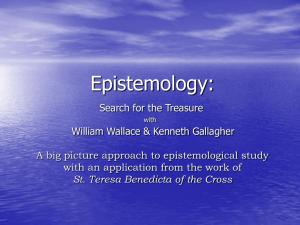 Epistemology Big Picture Approach with
