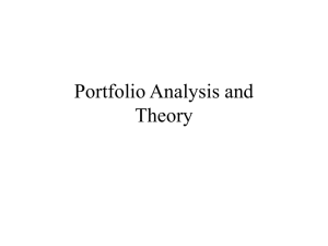 Portfolio Analysis and Theory in a Nutshell