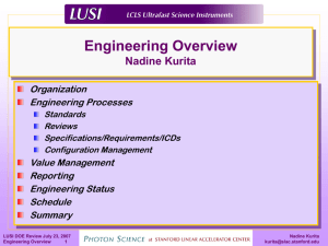 LUSI Engineering Overview