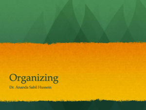 Organizing - Ananda Sabil Hussein,Ph.D