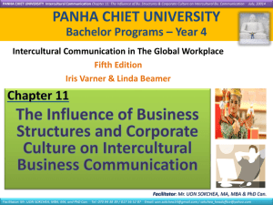 Intercultural Communication in The Global Workplace Fifth Edition