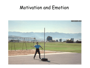 Motivation and Emotion