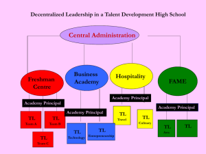 Clarifying roles, responsibilities and support