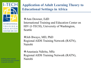 Application of Adult Learning Theory - I-Tech