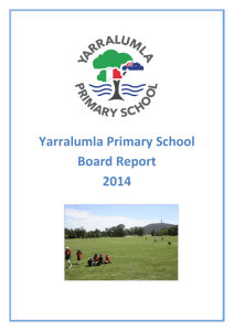 Yarralumla Primary Annual School Board Report 2014