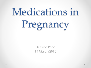 Medications in Pregnancy