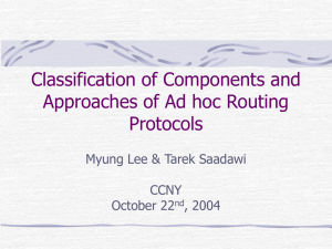 Component-based Routing ---- Component Approach Classification