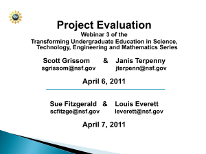 Dealing with Project Evaluation and Broader Impacts (An Interactive