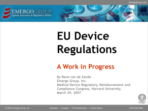 CE Marking for Medical Devices - Basic steps to compliance -