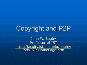 Copyright and P2P