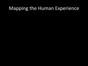 Mapping the human experience