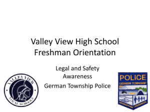 Valley View High School Freshman Orientation