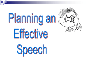 Elements of Speech Writing