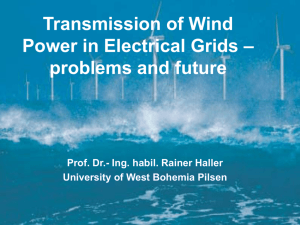 Transmission of Wind Power in german electricity grids