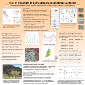 Risk of exposure to Lyme disease in northern