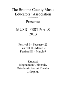BCMEA 2013 Concert Program