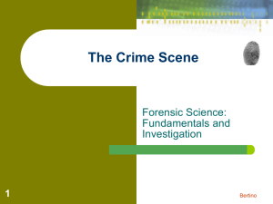 The Crime Scene - Moore Chemistry