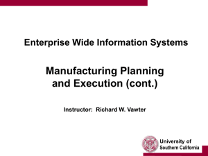 Enterprise Wide Informatin Systems