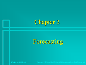 Introduction to Forecasting