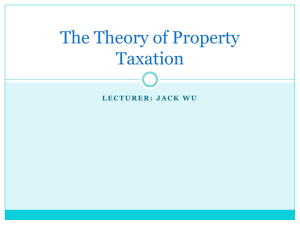Topic 1 What Are Property Taxes