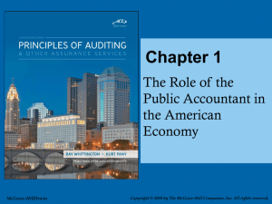 The Role of the Auditor in the American Economy