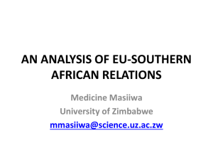 An Analysis of EU - Southern Africa Relations