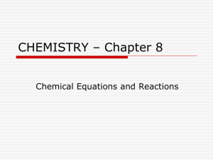Chemical Equations Notes