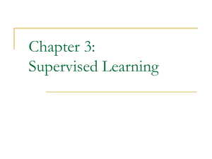 Supervised Learning - UIC