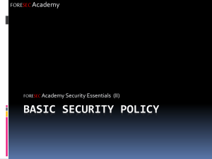 Basic Security Policy