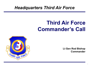Third Air Force Commander's Call