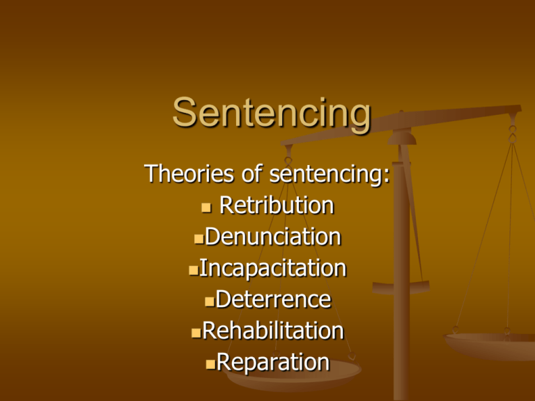 Aims Of Sentencing