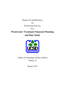 Comprehensive Wastewater Treatment Financial Planning and Rate