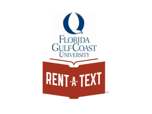 Rent-A-Text - Florida Gulf Coast University