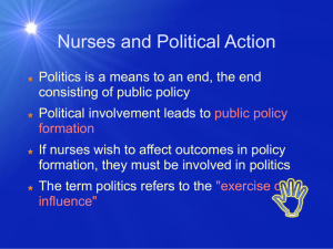 Nurses and Political Action