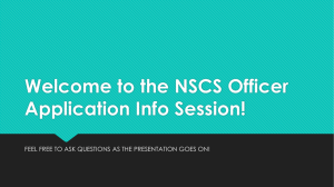 Officer Info Session Powerpoint