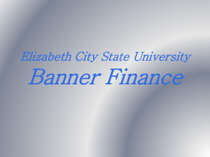 Banner Finance Training-Condensed