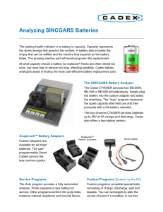 Analyzing SINCGARS Batteries