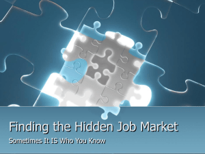 Finding the Hidden Job Market