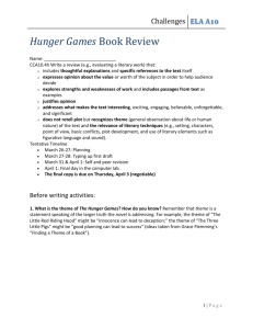 Challenges The Hunger Games Review