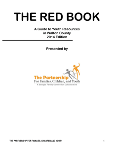 Red Book 2014 FINAL print - The Partnership For Families, Children
